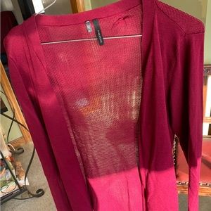 Maurices maroon long sleeve cardigan size small